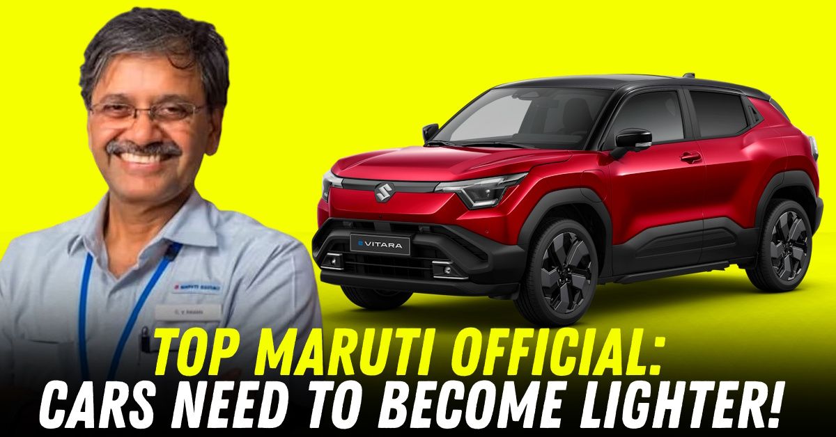 maruti suzuki r&d chief cv raman lighter cars featured