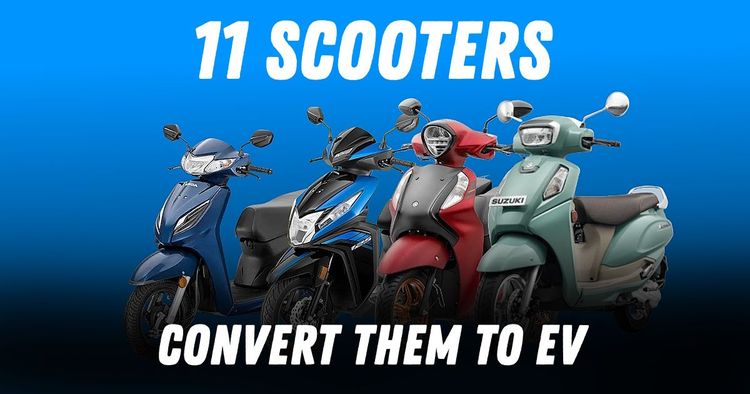 4 scooters, text says 11 scooters, convert them to EV 4 scooters, text says 11 scooters, convert them to EV