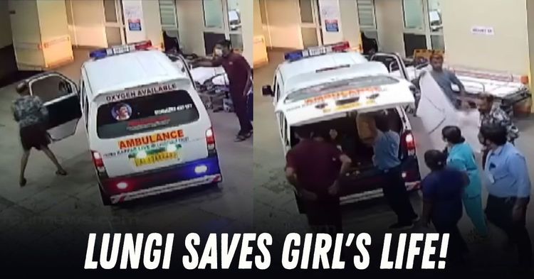 ambulance driver saves girl with lungi ambulance driver saves girl with lungi