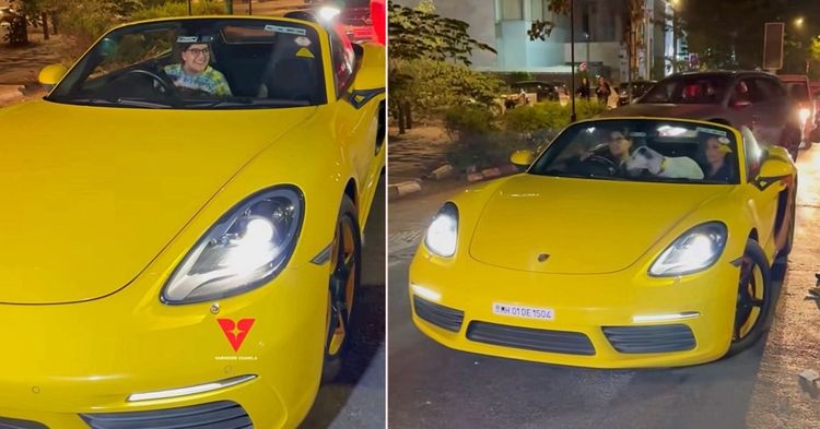 ananya birla driving her porsche 718 boxster ananya birla driving her porsche 718 boxster