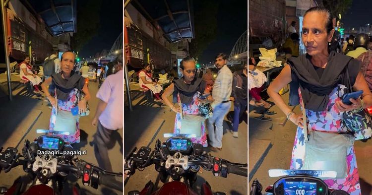 angry woman vs superbike rider mumbai road angry woman vs superbike rider mumbai road