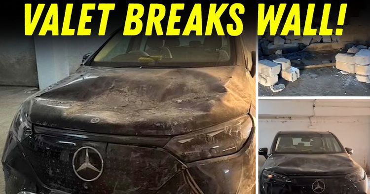 bengaluru valet breaks wall mercedes benz featured bengaluru valet breaks wall mercedes benz featured