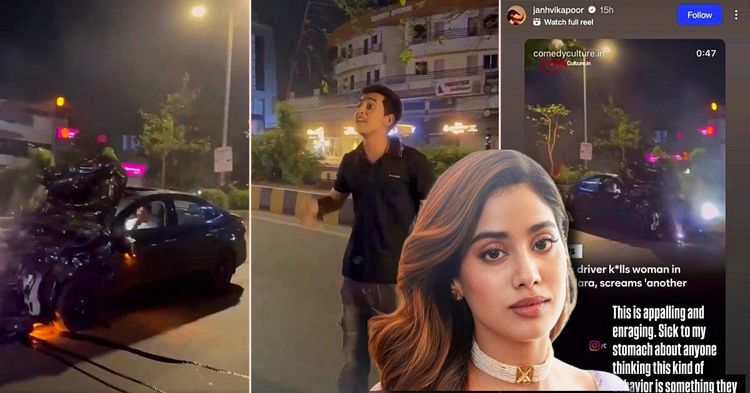 bollywood actress jahnvi kapoor vadodara crash featured bollywood actress jahnvi kapoor vadodara crash featured