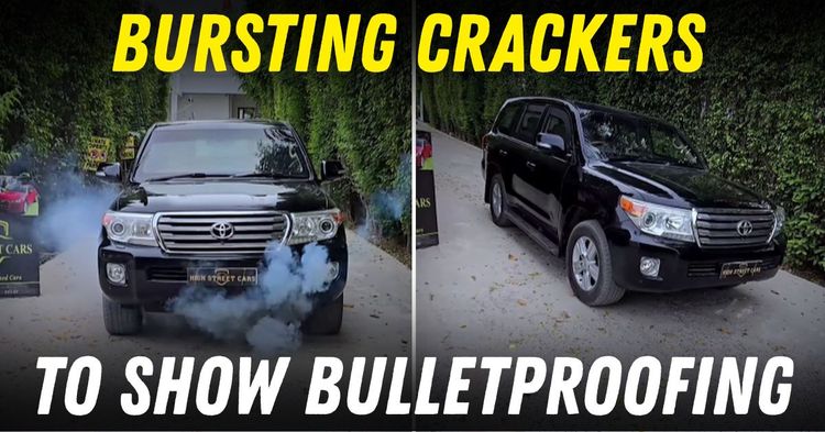 bulletproof toyota landcruiser funny fire cracker test featured bulletproof toyota landcruiser funny fire cracker test featured