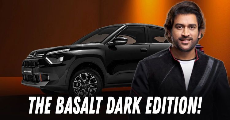 ms dhoni unveils citroen basalt dark edition ms dhoni unveils citroen basalt dark edition