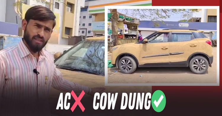 cow dung coated mahindra xuv 300 suv in india cow dung coated mahindra xuv 300 suv in india