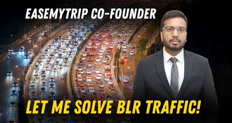 Easemytrip co founder's Bangalore traffic solution Easemytrip co founder's Bangalore traffic solution