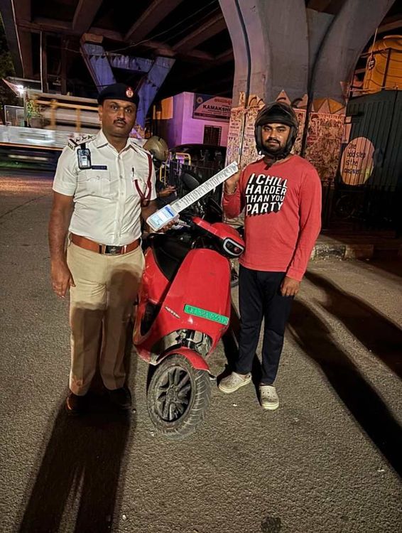 fined for riding on wrong side