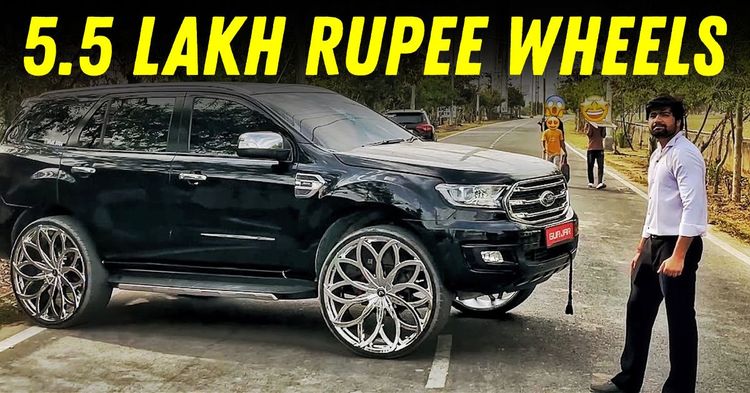 ford endeavour with 5.5 lakh rupee wheels featured ford endeavour with 5.5 lakh rupee wheels featured