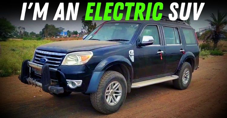 ford endeavour diesel SUV converted into an electric vehicle featured ford endeavour diesel SUV converted into an electric vehicle featured