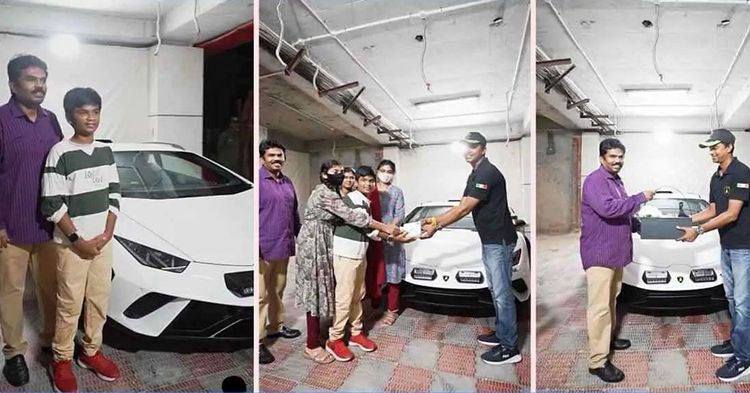 humble family takes delivery of lamborghini sterrato