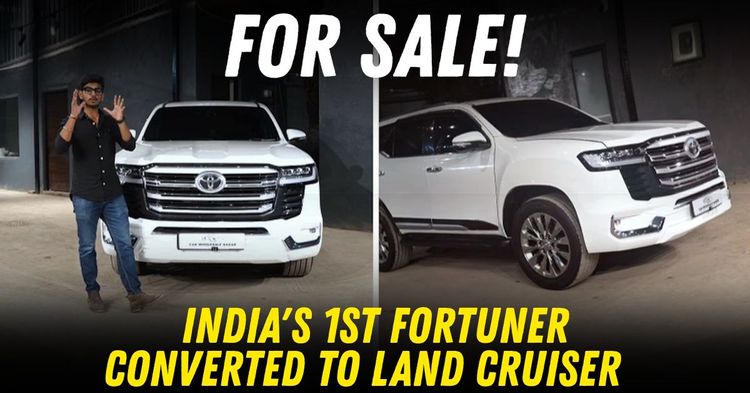india's first toyota fortuner converted to land cruiser lc300 for sale featured india's first toyota fortuner converted to land cruiser lc300 for sale featured