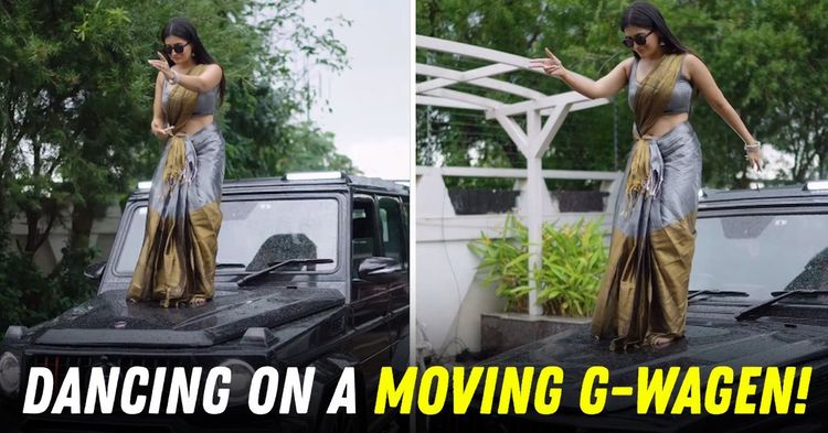 indian actress dances on moving mercedes benz g-wagen featured indian actress dances on moving mercedes benz g-wagen featured