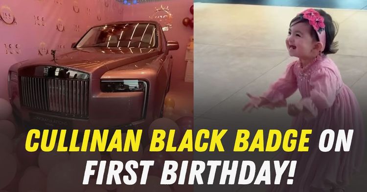 indian dad buys cullinan black badge for daughter's first birthday indian dad buys cullinan black badge for daughter's first birthday