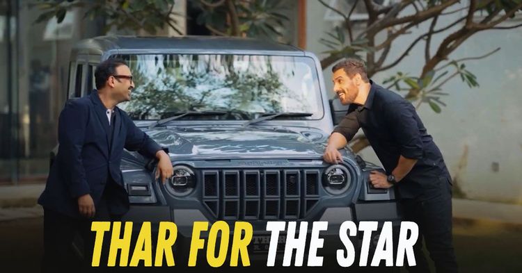 john abraham mahindra thar roxx john abraham mahindra thar roxx