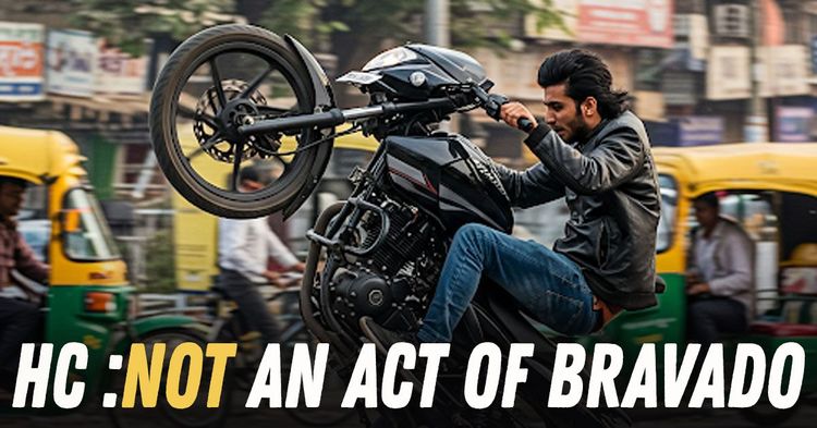 karnataka high court on two-wheeler stunt riding karnataka high court on two-wheeler stunt riding