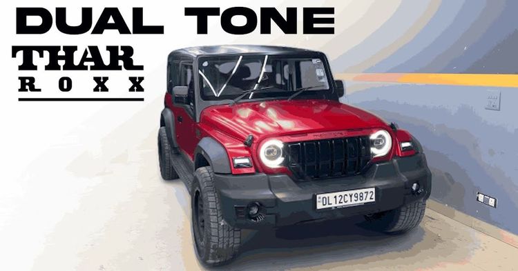 mahindra thar roxx dual tone featured mahindra thar roxx dual tone featured