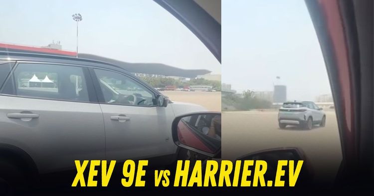 mahindra xev 9e vs harrier.ev drag race mahindra xev 9e vs harrier.ev drag race
