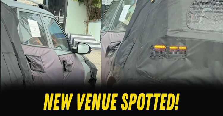new hyundai venue facelift spied on test new hyundai venue facelift spied on test