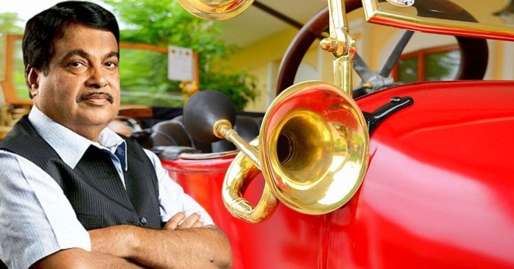 nitin gadkari on musical horns