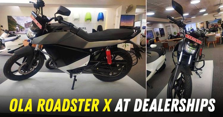 ola roadster x electric motorcycle at dealerships featured