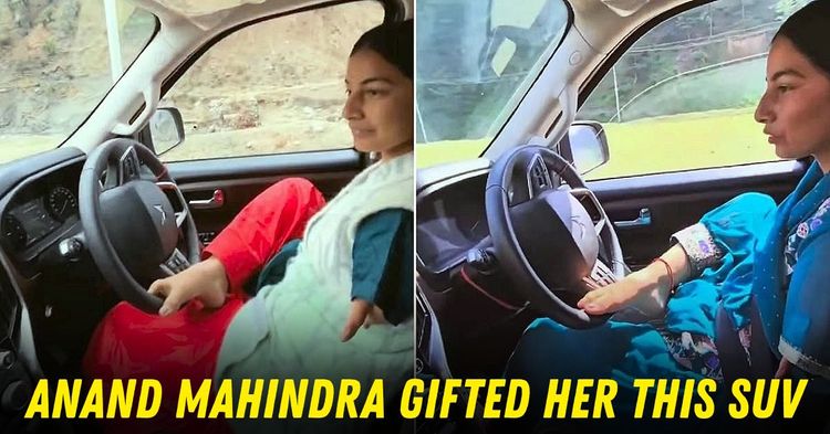 paralympian sheetal devi mahindra scorpio-n driving feet featured paralympian sheetal devi mahindra scorpio-n driving feet featured