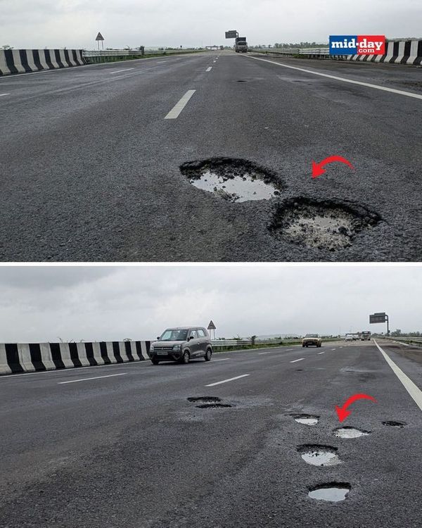 potholes on expressway
