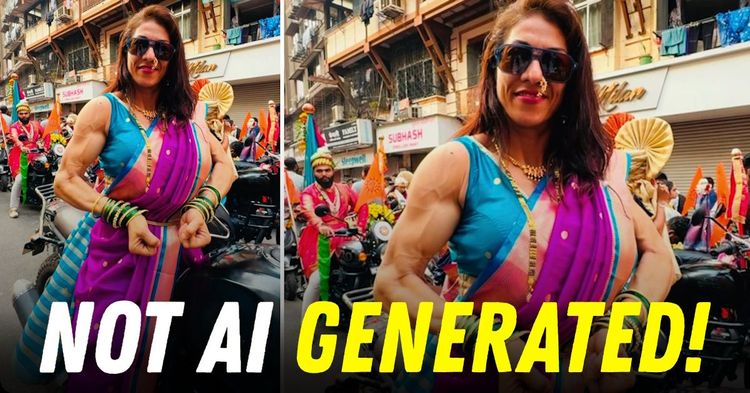 pune woman royal enfield himalayan muscles gudi padwa featured pune woman royal enfield himalayan muscles gudi padwa featured