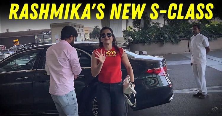 rashmika mandanna new mercedes benz s-class featured rashmika mandanna new mercedes benz s-class featured