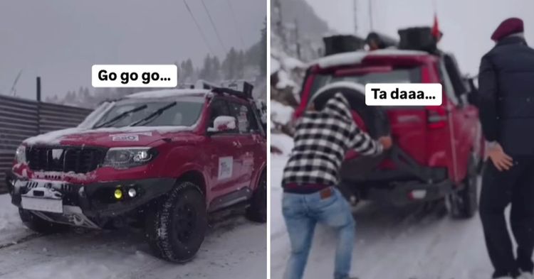 scorpio n stuck in snow scorpio n stuck in snow