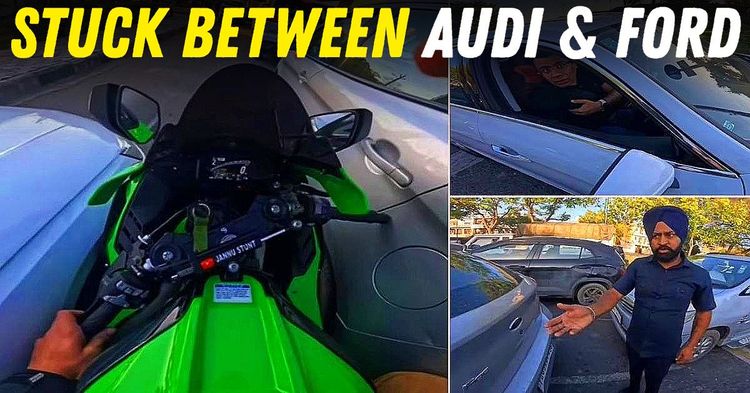 stupid superbike rider stuck between audi and ford featured stupid superbike rider stuck between audi and ford featured