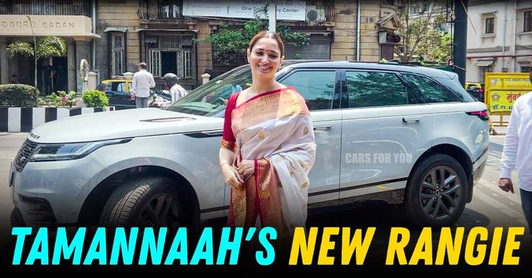 tamannaah bhatia adds range rover velar luxury car collection tamannaah bhatia adds range rover velar luxury car collection