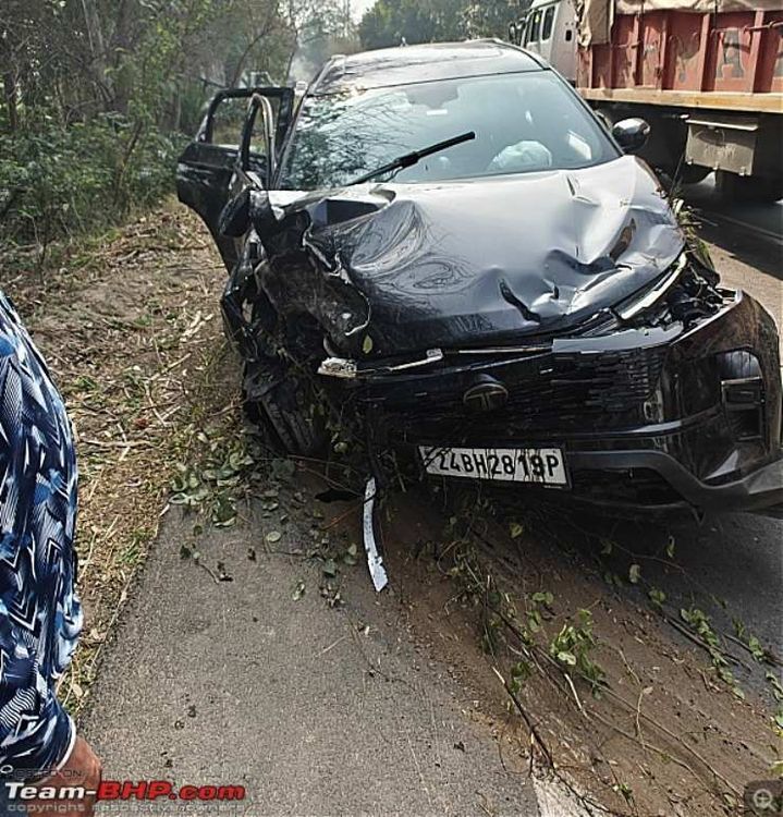 tata safari after crash