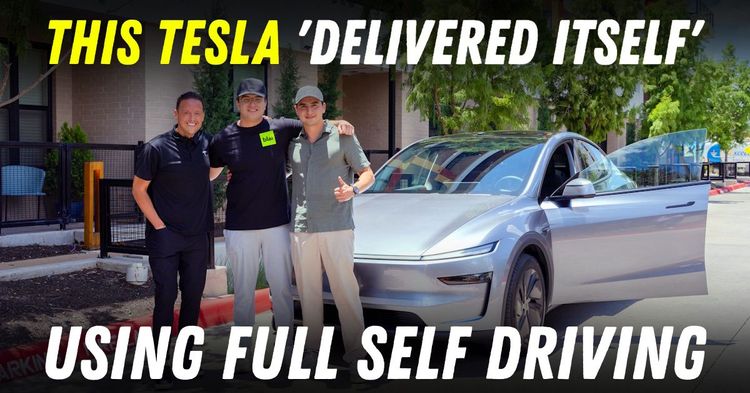 tesla model y self delivery customer full self driving featured tesla model y self delivery customer full self driving featured