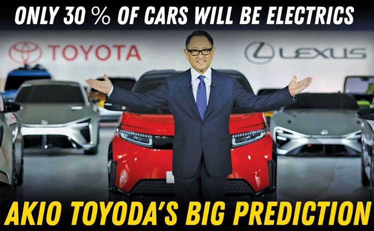 toyota chairman akio toyoda's big prediction on electric car sales