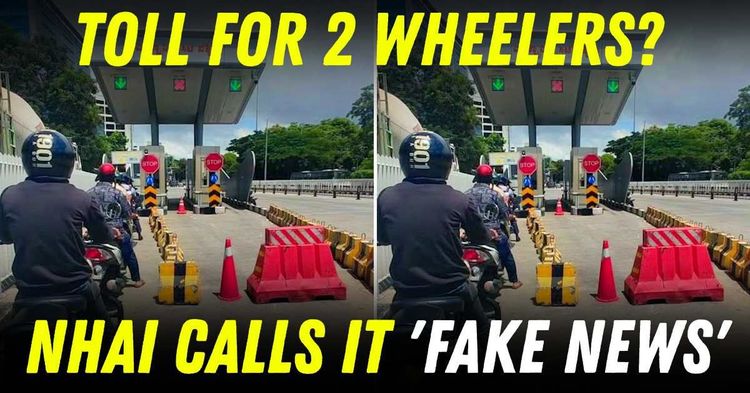 two wheeler toll paying fake news two wheeler toll paying fake news