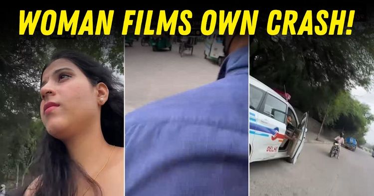 woman films own crash rapido bike taxi featured woman films own crash rapido bike taxi featured