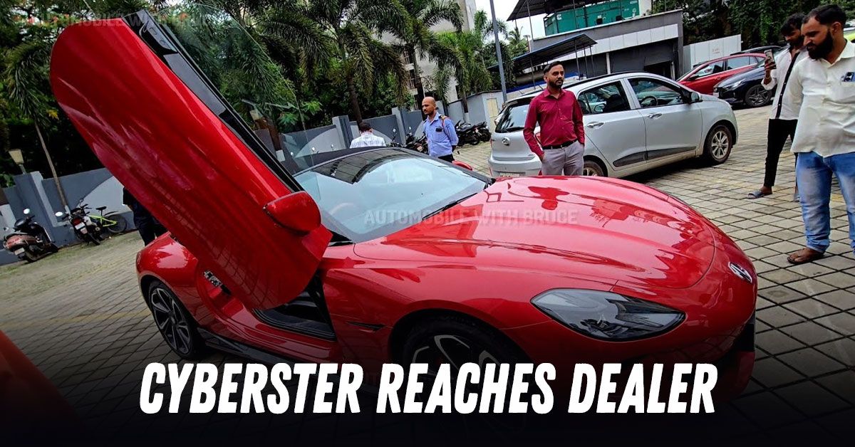 mg cyberster reaches dealership