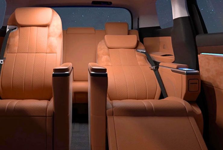 mg m9 interior seats