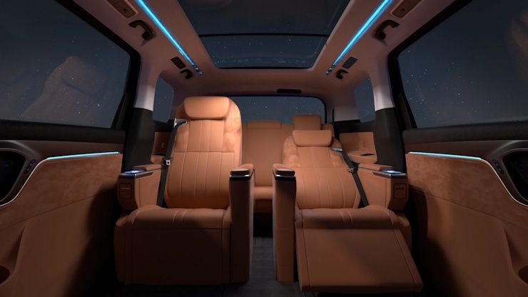mg m9 mifa electric mpv interiors