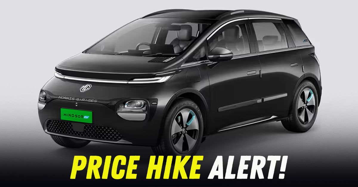 mg windsor ev pro price hike