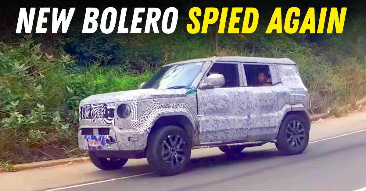 new mahindra bolero neo spied featured