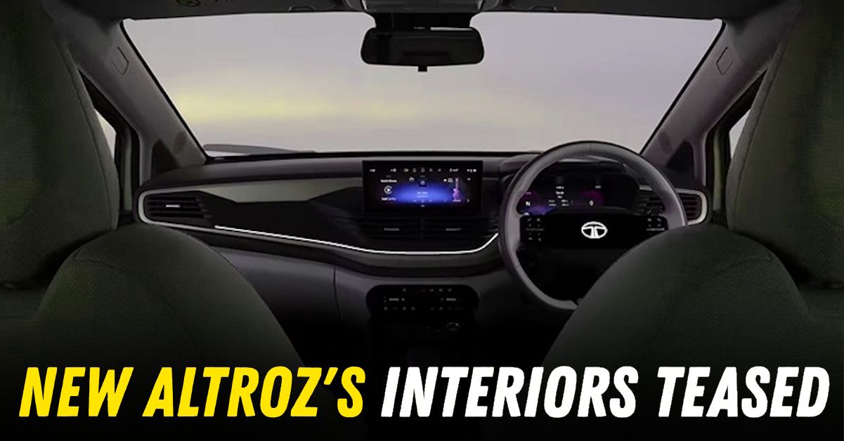 new tata altroz facelift interiors teased featured