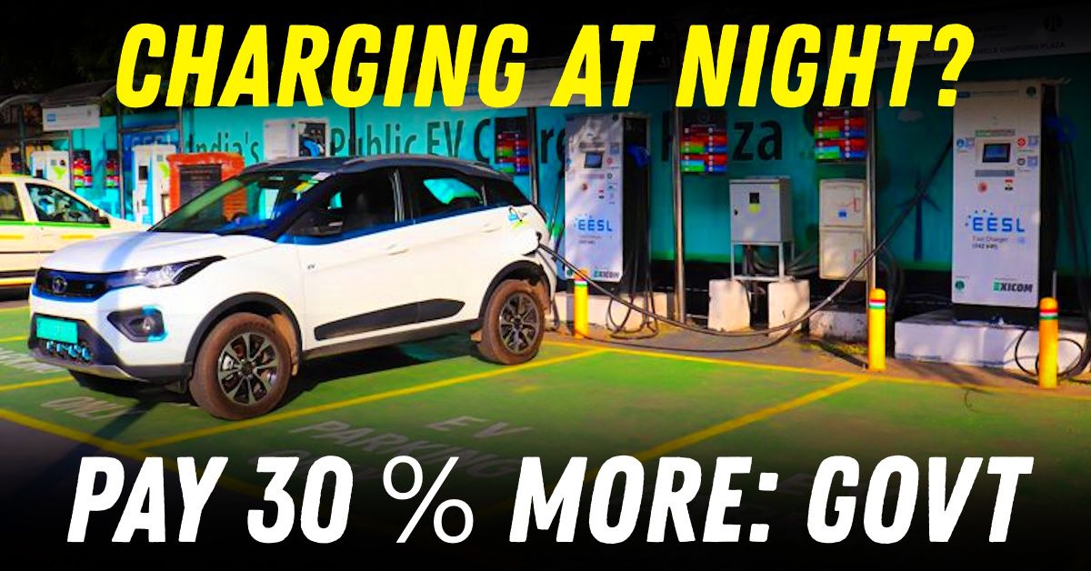 night electric vehicle car charging costly government featured