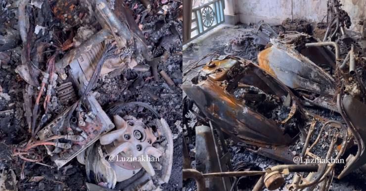 ola s1 pro burns down house