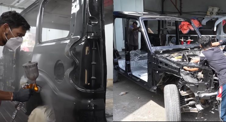 old to new mahindra scorpio paint