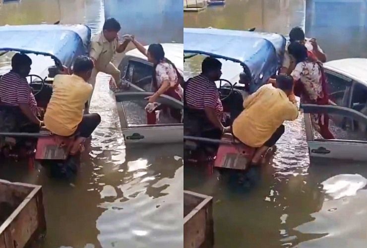 police rescues woman