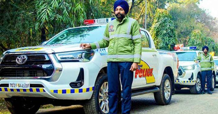 punjab police hilux