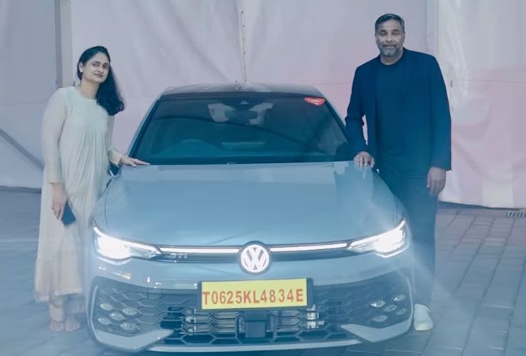 sabu johny takes delivery of new golf gti
