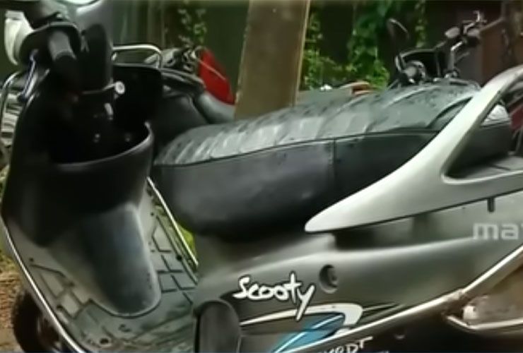 scrapped tvs scooty gets challans in kerala